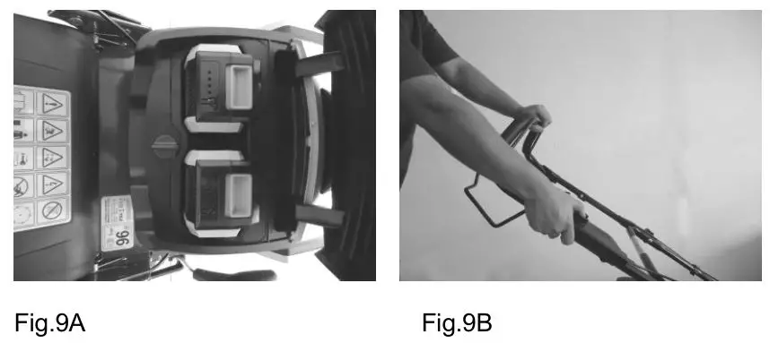 COBRA RM43SP80V Lawn Mower - Fig.9A Fig.9B