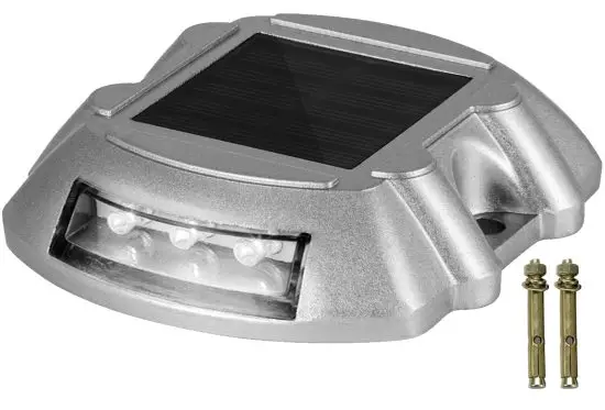 VEVOR 3HFBFYC78PPW 24 Pack Solar Dock Light Solar Power LED Lights Road Driveway Pathway 6 LEDs