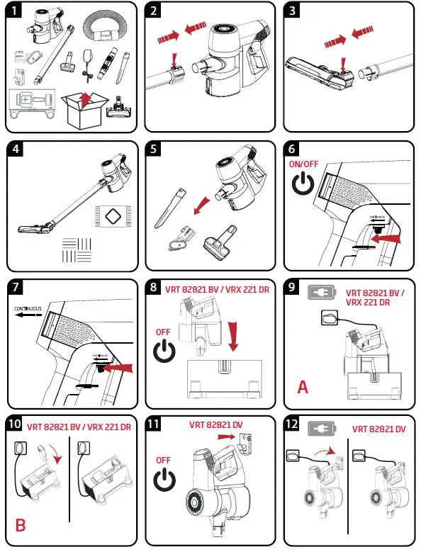 beko VRT 82821 BV Cordless Stick Vacuum Cleaner fig2