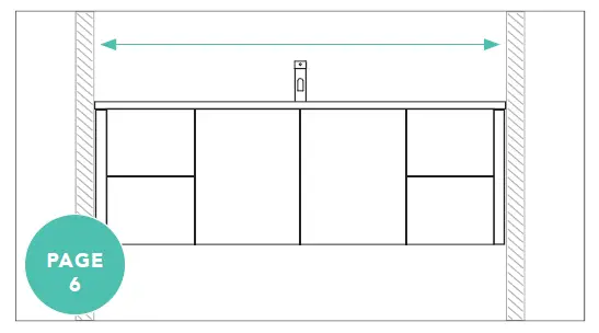 AGAINST WALL OR BETWEEN WALLS