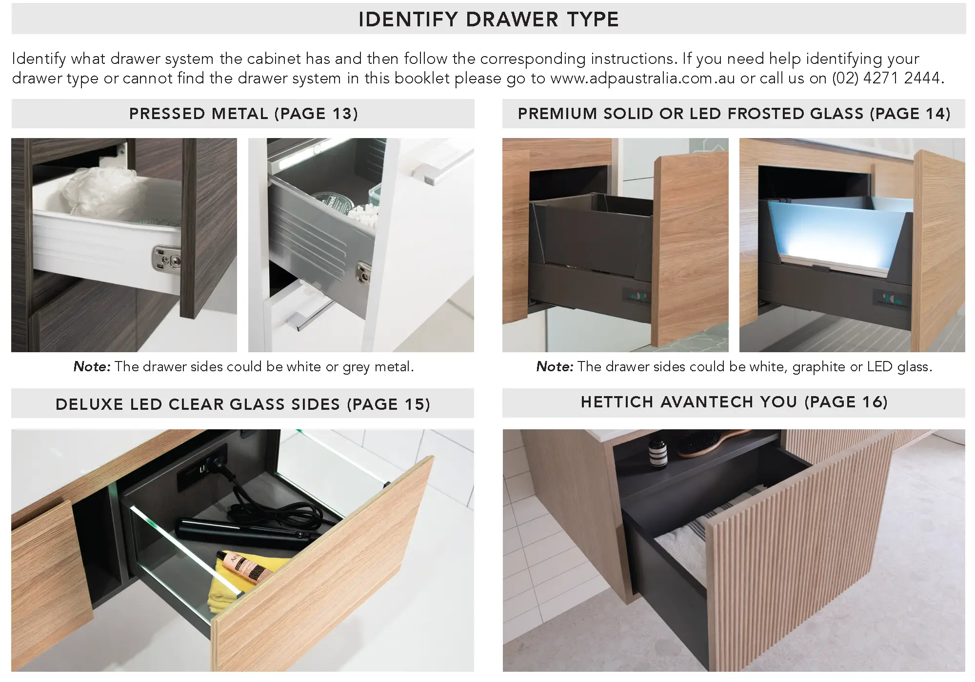 DRAWER INSTALLATION & ALIGNMENT