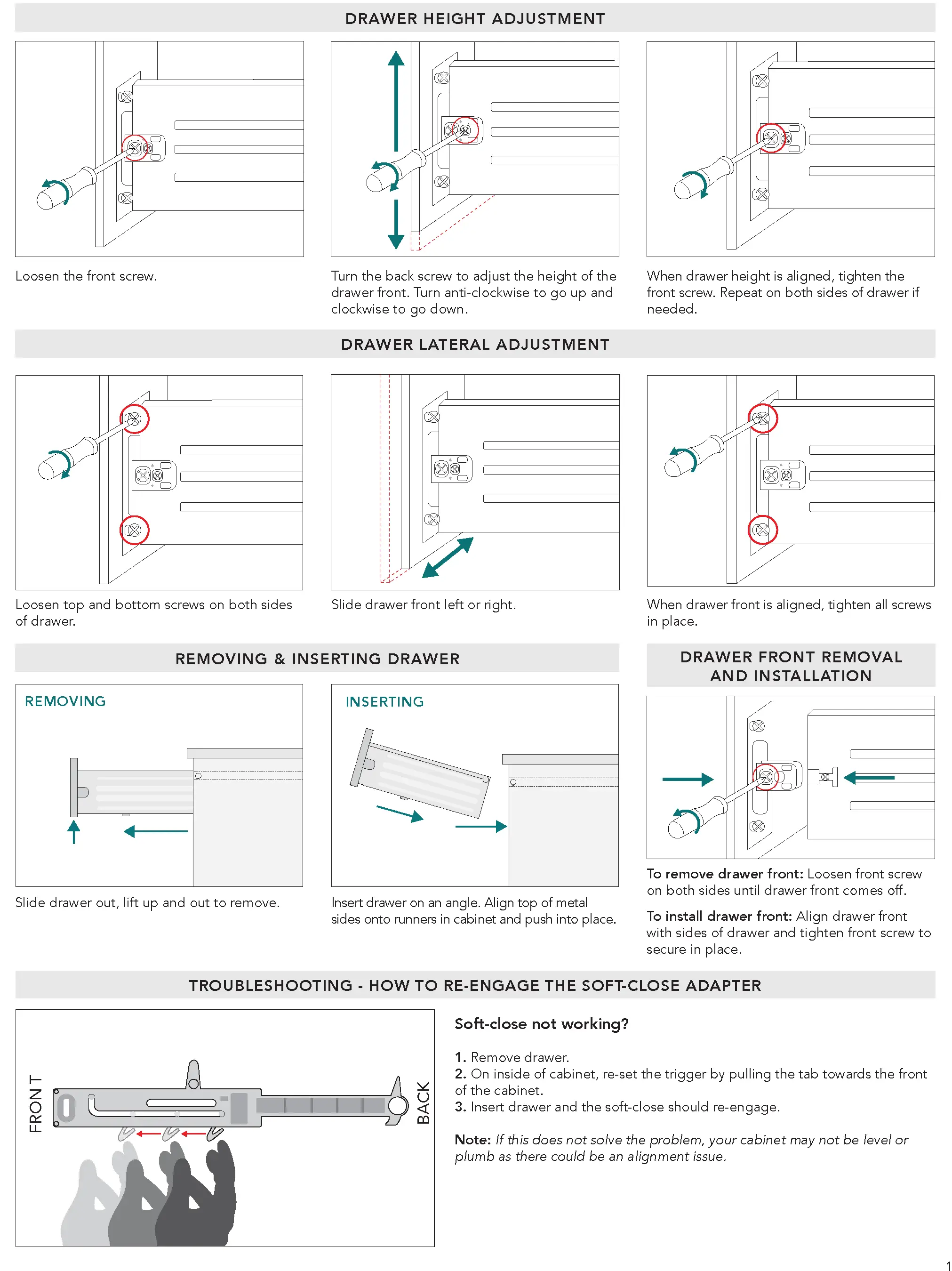 PRESSED METAL DRAWERS