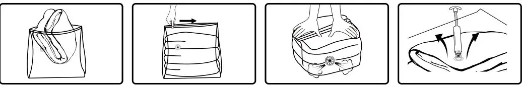 Bizroma SB-L008 Large Vacuum Storage Bag Space Saving Compression Fig2