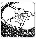 a close up of a logo