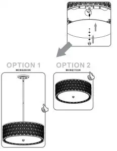 Install diffuser and finial