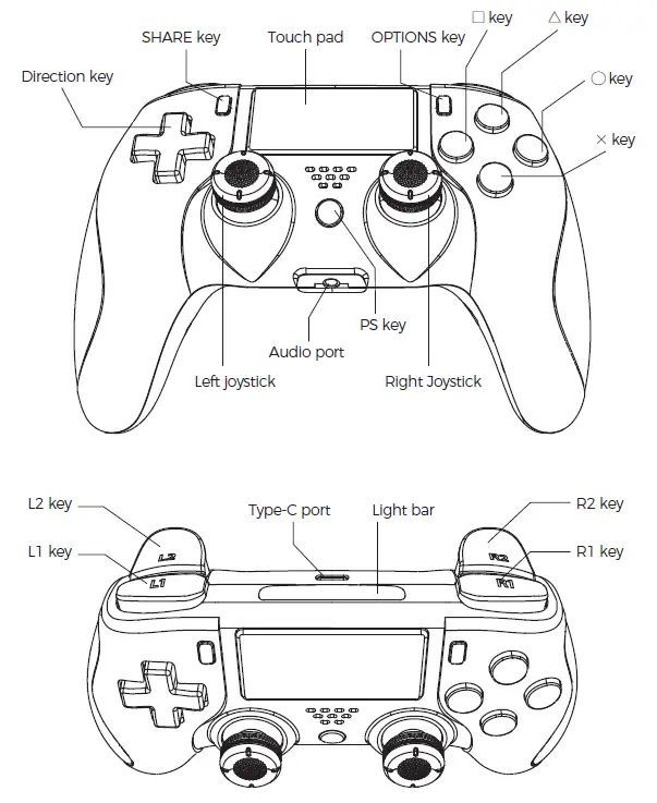 DOBE-TP4-0421-Bluetooth-Controller-Suitable-for-P-4-Console-1