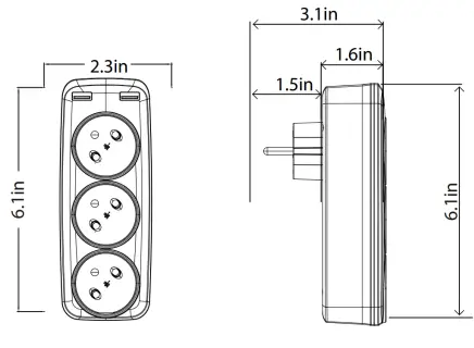 alza cz WW09-E3-2U Wontravel Splitter Socket-fig4