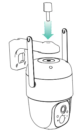 sv3c CQ1-CG522 Wireless Battery Camera Instruction Manual - Fix the camera