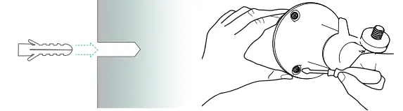 sv3c CQ1-CG522 Wireless Battery Camera Instruction Manual - Screw fixing