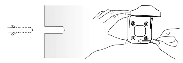 sv3c CQ1-CG522 Wireless Battery Camera Instruction Manual - Screw fixing