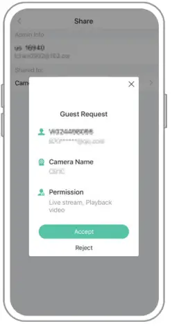 sv3c CQ1-CG522 Wireless Battery Camera Instruction Manual - Steps for Admin User