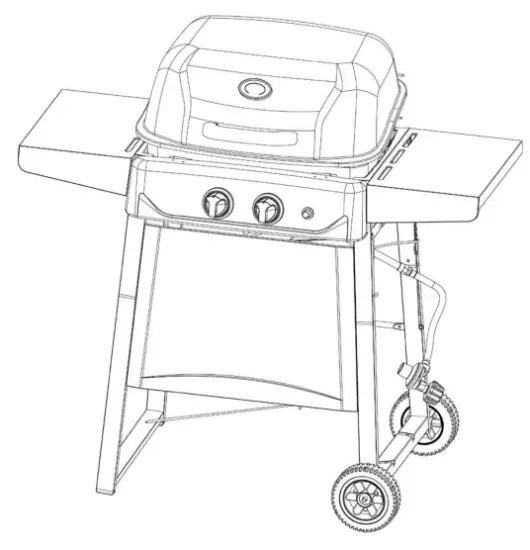 BlueRhino WM16 GBC1408WDC Outdoor LP Gas Barbecue Grill