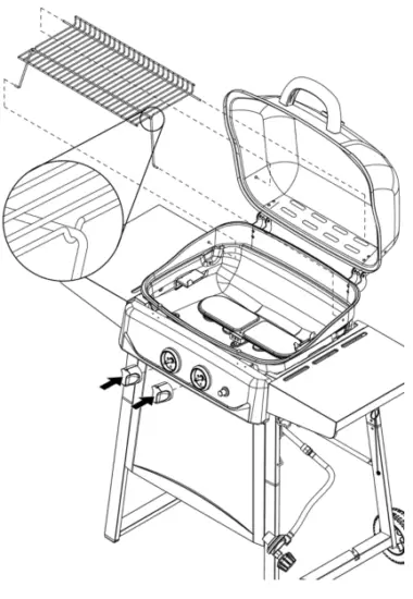 BlueRhino WM16 GBC1408WDC Outdoor LP Gas Barbecue Grill - Control Knobs