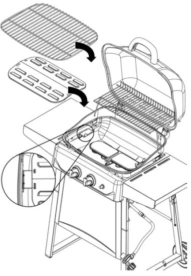 BlueRhino WM16 GBC1408WDC Outdoor LP Gas Barbecue Grill - Cooking