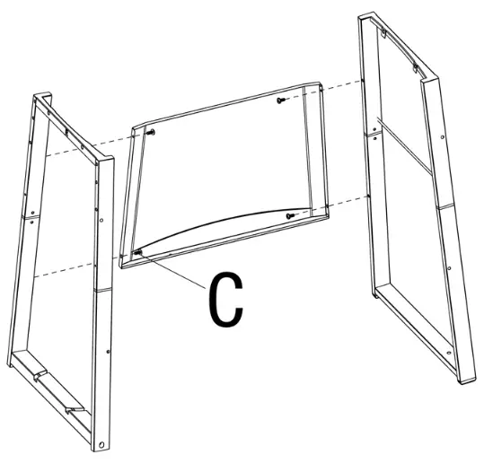 BlueRhino WM16 GBC1408WDC Outdoor LP Gas Barbecue Grill - Front Panel