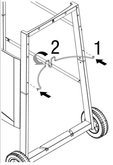 BlueRhino WM16 GBC1408WDC Outdoor LP Gas Barbecue Grill - Retainer