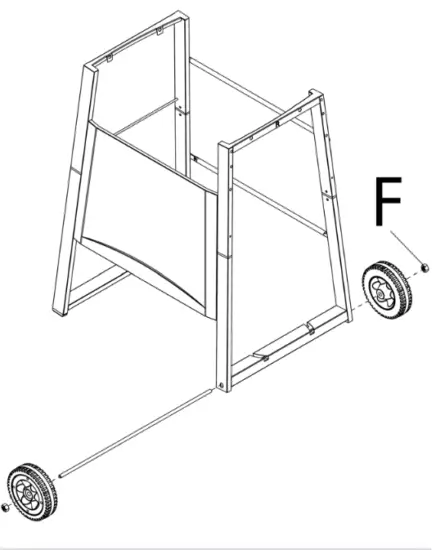 BlueRhino WM16 GBC1408WDC Outdoor LP Gas Barbecue Grill - Wheels