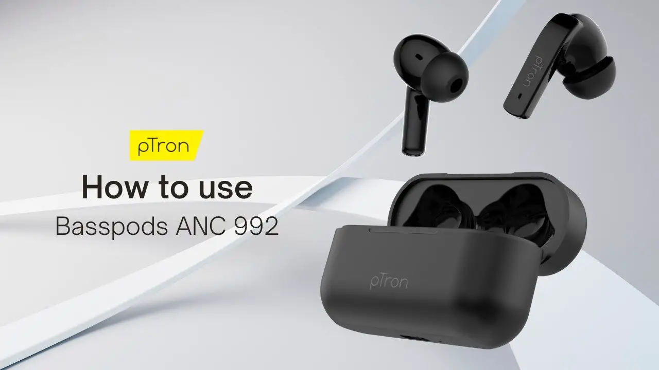 Ptron B09cqg76tc 992 Anc True Wireless Earbuds User Guide