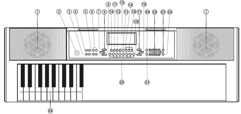 max KB4 61-Key Electronic Keyboard-fig2