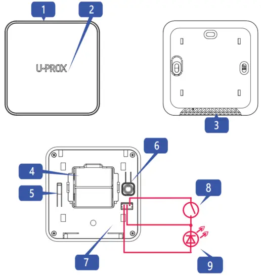 U PROX UPROX 030 Wireless Indoor Siren