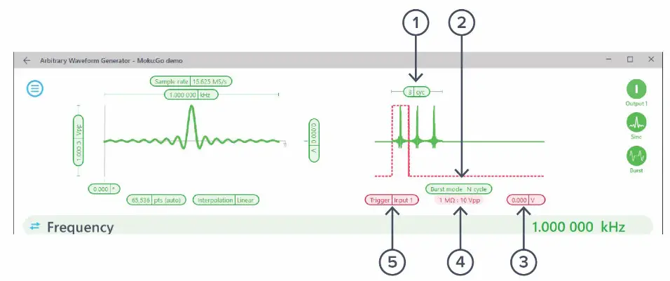 LIQUID Arbitrary Waveform Generator Software - Burst