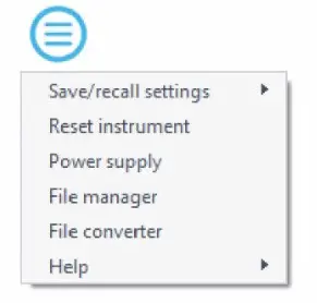 LIQUID Arbitrary Waveform Generator Software - Main Menu