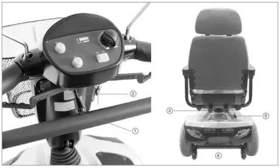 aspire HS559 MIDI Mobility Scooter - LABELS