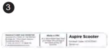 aspire HS559 MIDI Mobility Scooter - Sticker 3