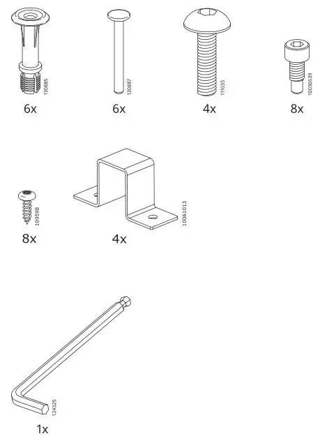 IKEA ThygeDesk White Silver - Accessories