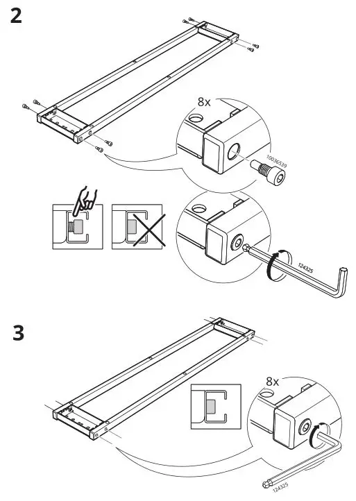 IKEA ThygeDesk White Silver - Installation 2