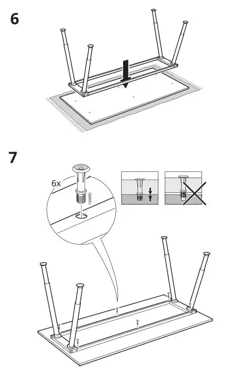 IKEA ThygeDesk White Silver - Installation 5