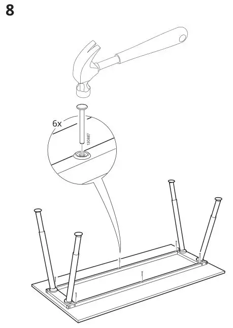IKEA ThygeDesk White Silver - Installation 6