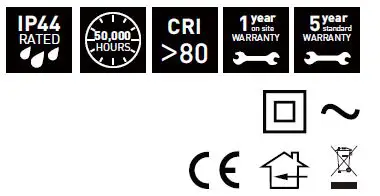 Luceco-Carbon-Fixed-LED-Commercial-Downlight-White-11W-1000lm-fig1