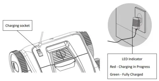 winny Pool Cleaner HJ3172P RoadRunner Plus Robotic Pool Cleaner - Charge the battery