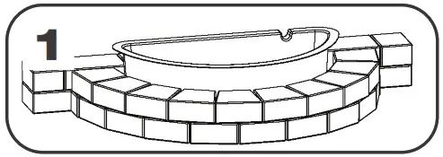 TotalPond 52549 Water Cascade WITH White LED Lights - For installation in a block wall 1