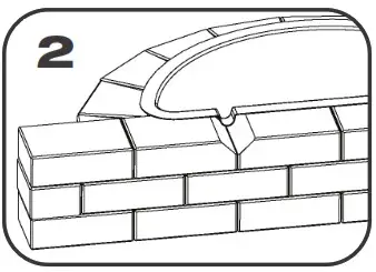 TotalPond 52549 Water Cascade WITH White LED Lights - For installation in a block wall 2