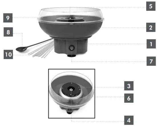 PROGRESS 1931 Tasty Treats Candyfloss Maker -