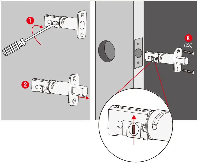 ADJUST DEADBOLT AND INSTALL