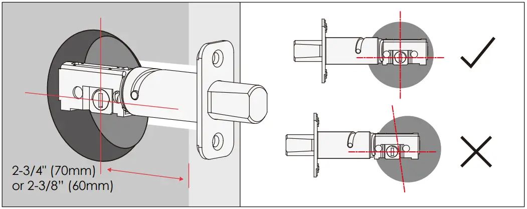 ADJUST DEADBOLT AND INSTALL