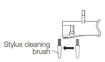 DENON DL-A110 Phono Cartridge Owner’s Manual - Stylus cleaning