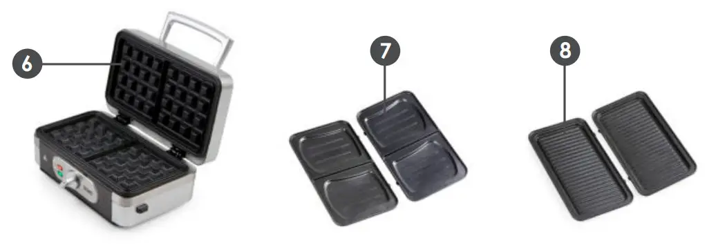 DOMO DO9136C 3 In 1 Snack Maker - figure 4