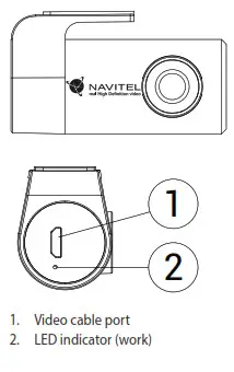 NAVITEL RC2 Dual Dash Rear camera