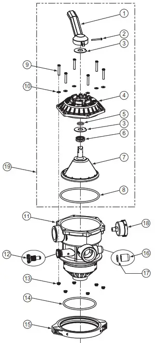 PENTAIR EC 145241 TAGELUS Top Mount Filter - Replacement Parts