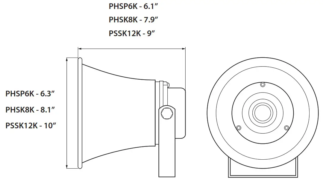 PYLE Indoor Outdoor PA Horn Speaker- a