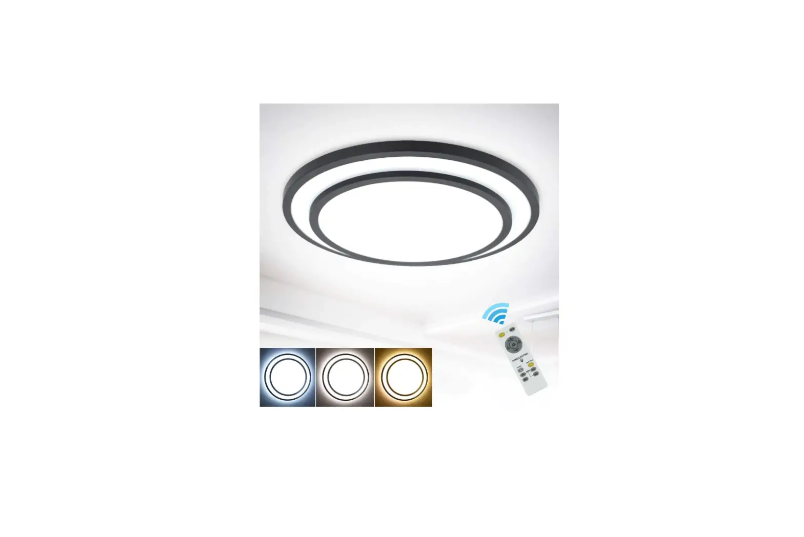 Depuley Wscl04-48c-b 48w Dimmable Led Flush Mount Ceiling Light Instructions