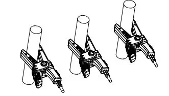 UNI-T UT262E Phase Detector User Manual - Clamp three phase wires with the three clamps