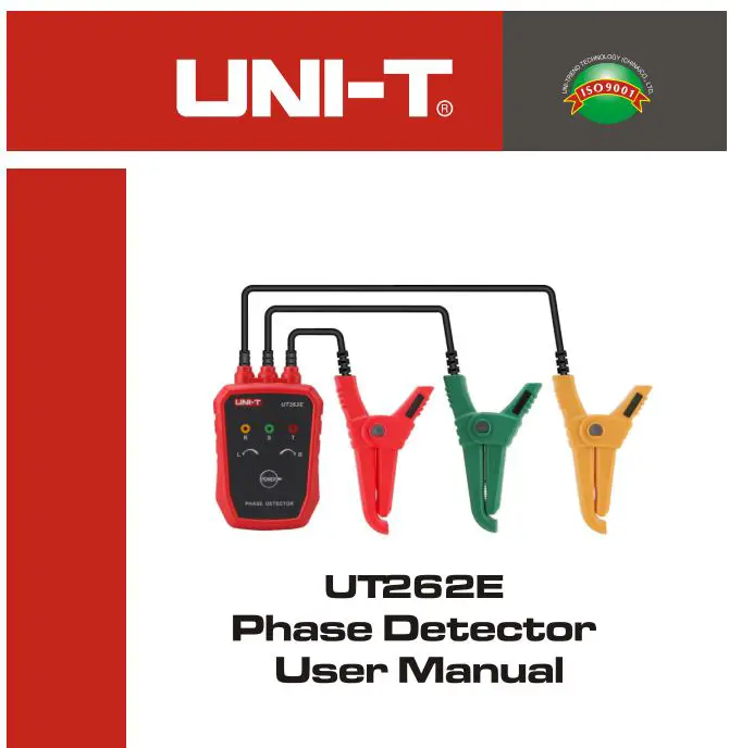 UNI-T UT262E Phase Detector User Manual