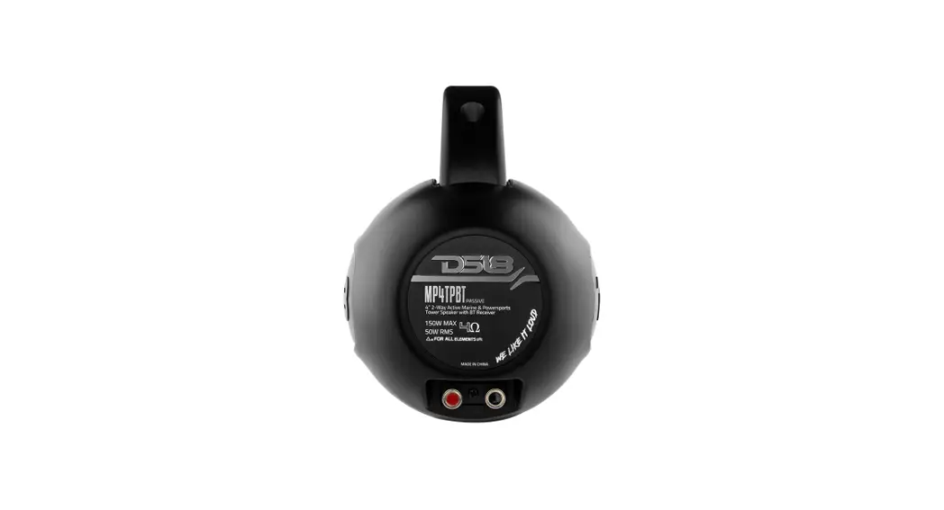 Ds18 Mp4tpbt 2-way Active Marine & Powersports Tower Speaker With Bt Receiver Owner's Manual Ds18 Mp4tpbt 2-way Active Marine & Powersports Tower Speaker With Bt Receiver Owner's Manual