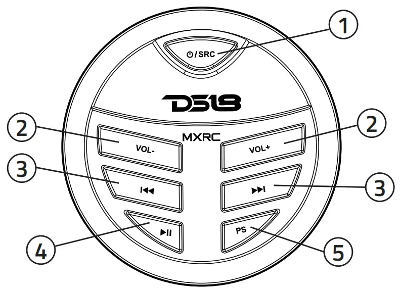 DS18 MP4TPBT 2 Way Active Marine &amp Powersports Tower Speaker With Bt Receiver - OPERATION