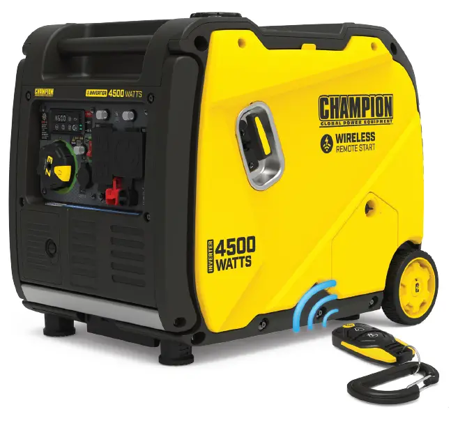 CHAMPION POWER EQUIPMENT 4500W Wireless Remote Start Inverter Generator
